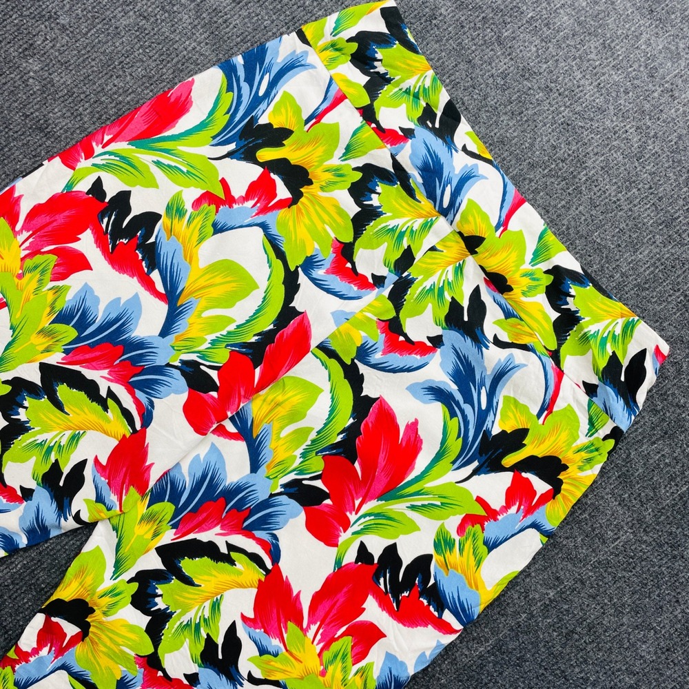 Peck & Peck Tropical Floral‎ Bermuda Shorts Size 8 Multicolor High Rise Boho